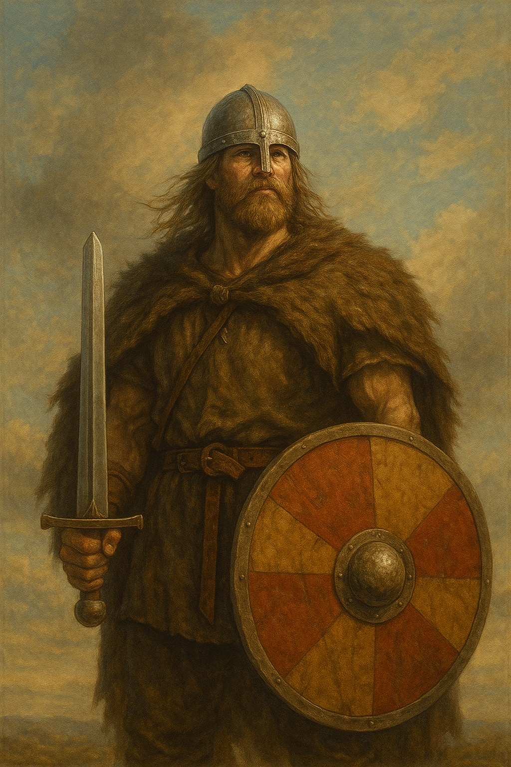 Symbolische Darstellung eines Wikingerkriegers als Sinnbild für Ehre